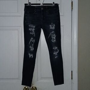 American Eagle Outfitters  360 Super Stretch distressed jeggings  Sz 2 NWOT